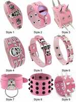 1 Punk Pink Skull Rivet Creative Bracelet Bracelet, Suitable For Women's Daily Holiday Parties And Halloween Wear