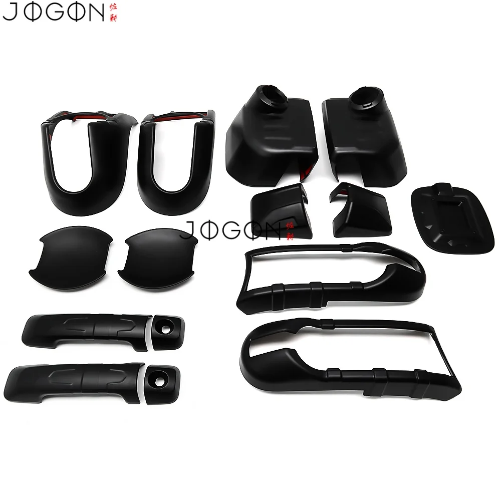 Per Toyota FJ Cruiser 2007-2022 Nero Opaco Auto Tappi Per Specchietti Posteriore Maniglia Della Porta Ciotola Della Luce di Nebbia Telaio di Copertura Del Serbatoio Del Carburante accessori