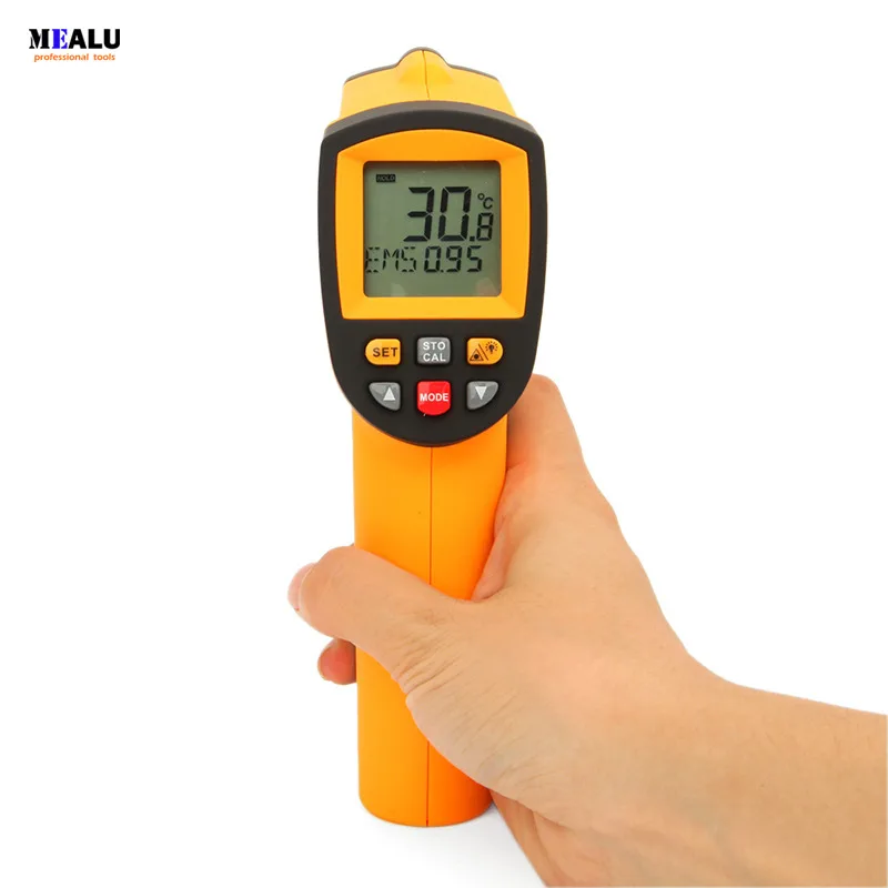 Handheld infrared thermometer industrial infrared temperature gun digital display thermometer laser temperature gun GM700