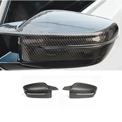 3K Twill M Style Carbon Fiber Fibre Side Mirror Cover Caps For 2 Series G42 M240I 2021-2023 Coupe