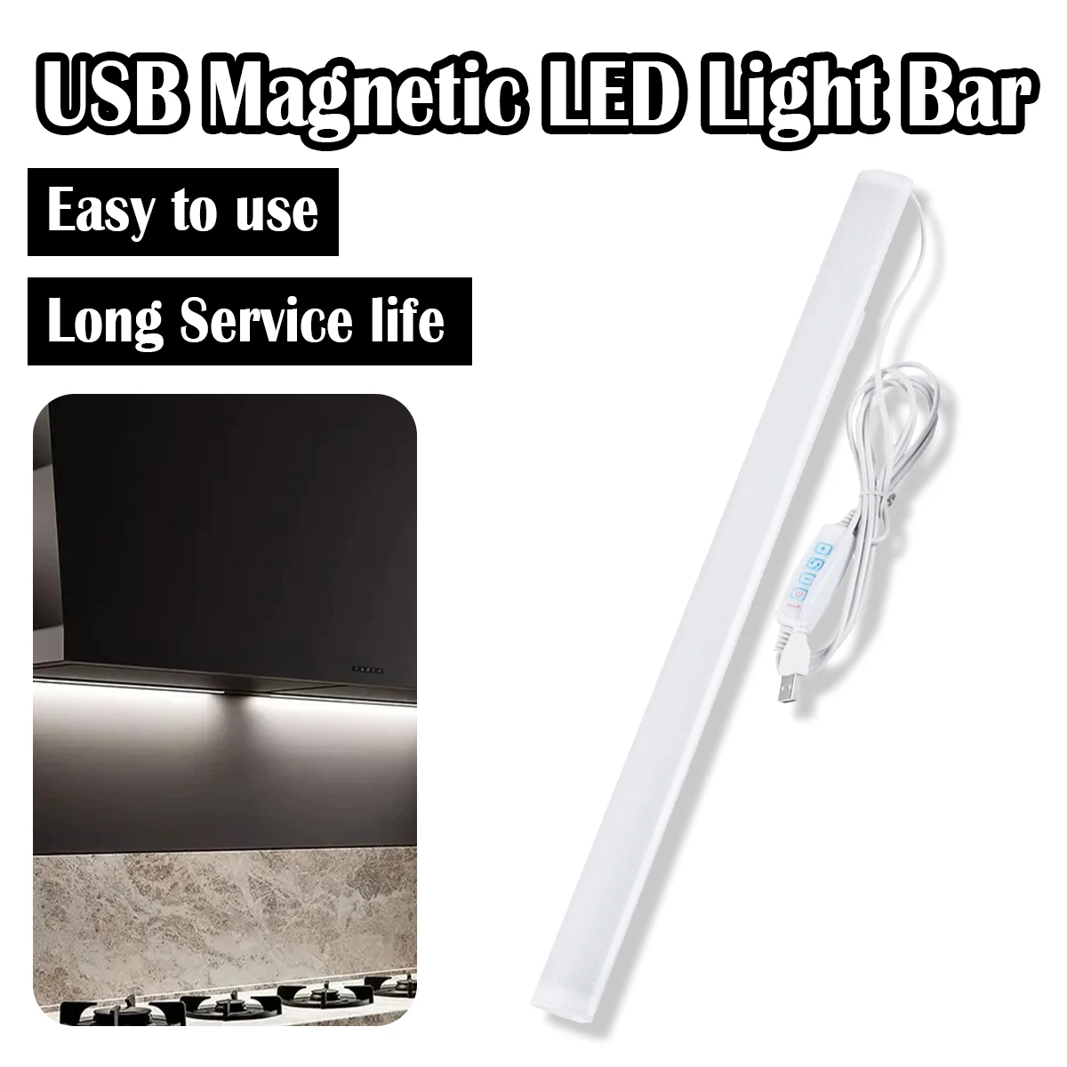Led Light Tube Reading Lamp 20/40/50cm Cold/warm/neutral/white Magnetic Learning Usb Night Dimmable Closet Strip Cabinet Bar