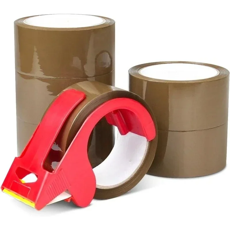 1.89' X 76 Yards Heavy Duty Brown Packing Tape Strong Shipping Sealing Tape Packaging Roll for Moving Box Office Dispenser