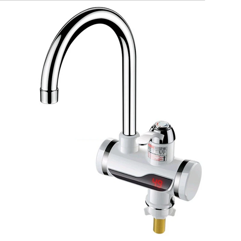 1 Piece Instant Water Heater Electric Kitchen Hot Water Faucet Heater Tap Cold Heating Faucet Tankless Water Heater EU Plug