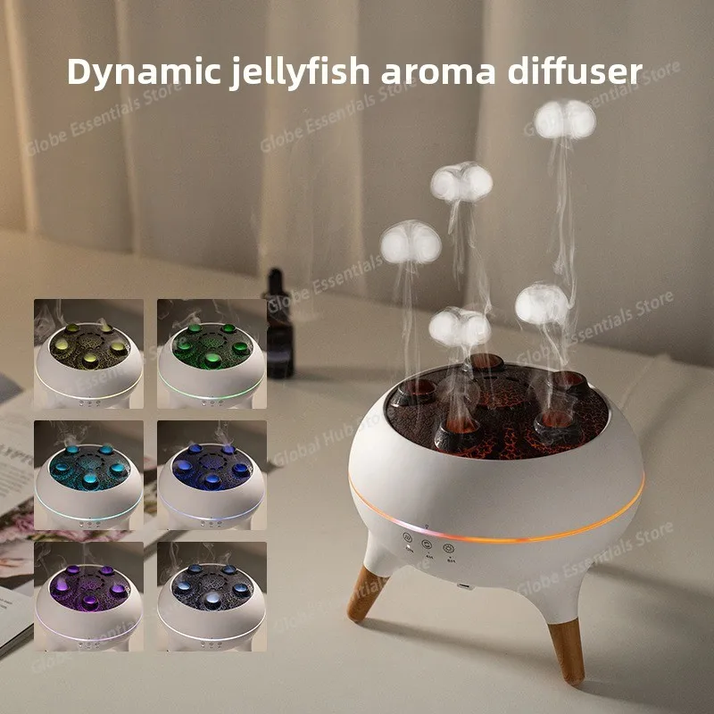 

Jellyfish Aroma Humidifier Aromatherapy Diffuser Creative Ultrasonic Essential Oil Diffuser Remote Control Mist Humidifier