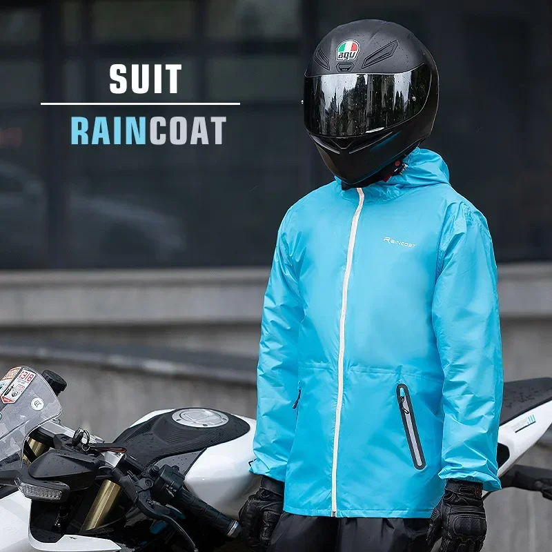 Motorcycle Raincoat Suit Rainstorm Prevention Ultra-thin Jacket Rain Waterproof Protection Riding Sun-Chubasquero Moto Clothing