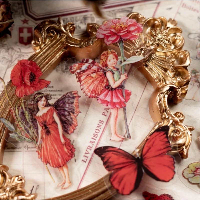 1pack/50pcs Fairy Forest Elf Stickers, Dreamy Forest Fairies for Dreamy Journal Scene Collage DIY