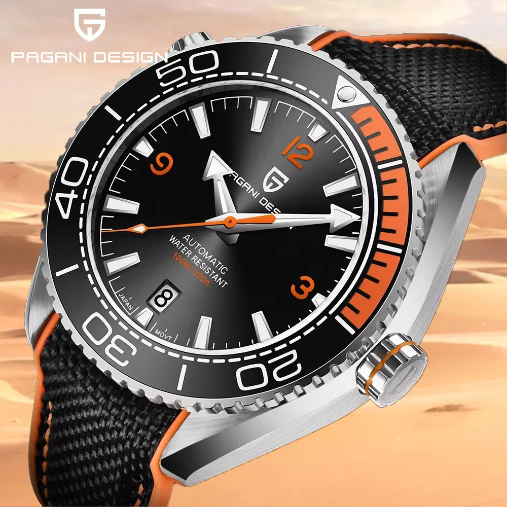 PAGANI DESIGN 42mm Mens Watch Top Brand Business Machinery Wristwatch Japan 8215 Movement Automatic Watches for Men Reloj Hombre