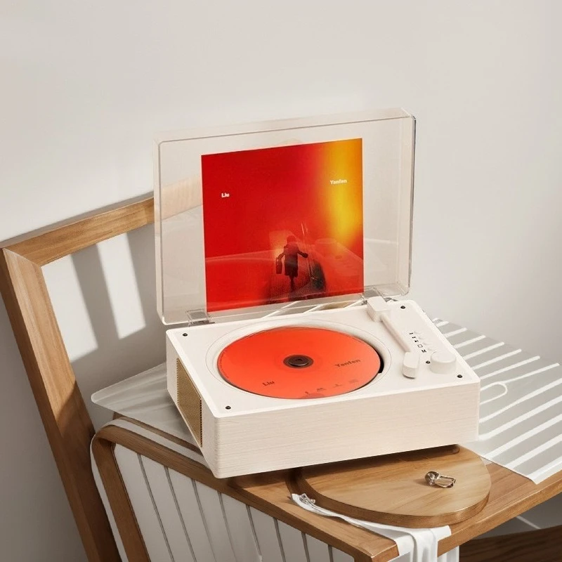 

Retro CD player, Bluetooth speaker, all-in-one player, listen to albums, music, CDs, portable charging speaker