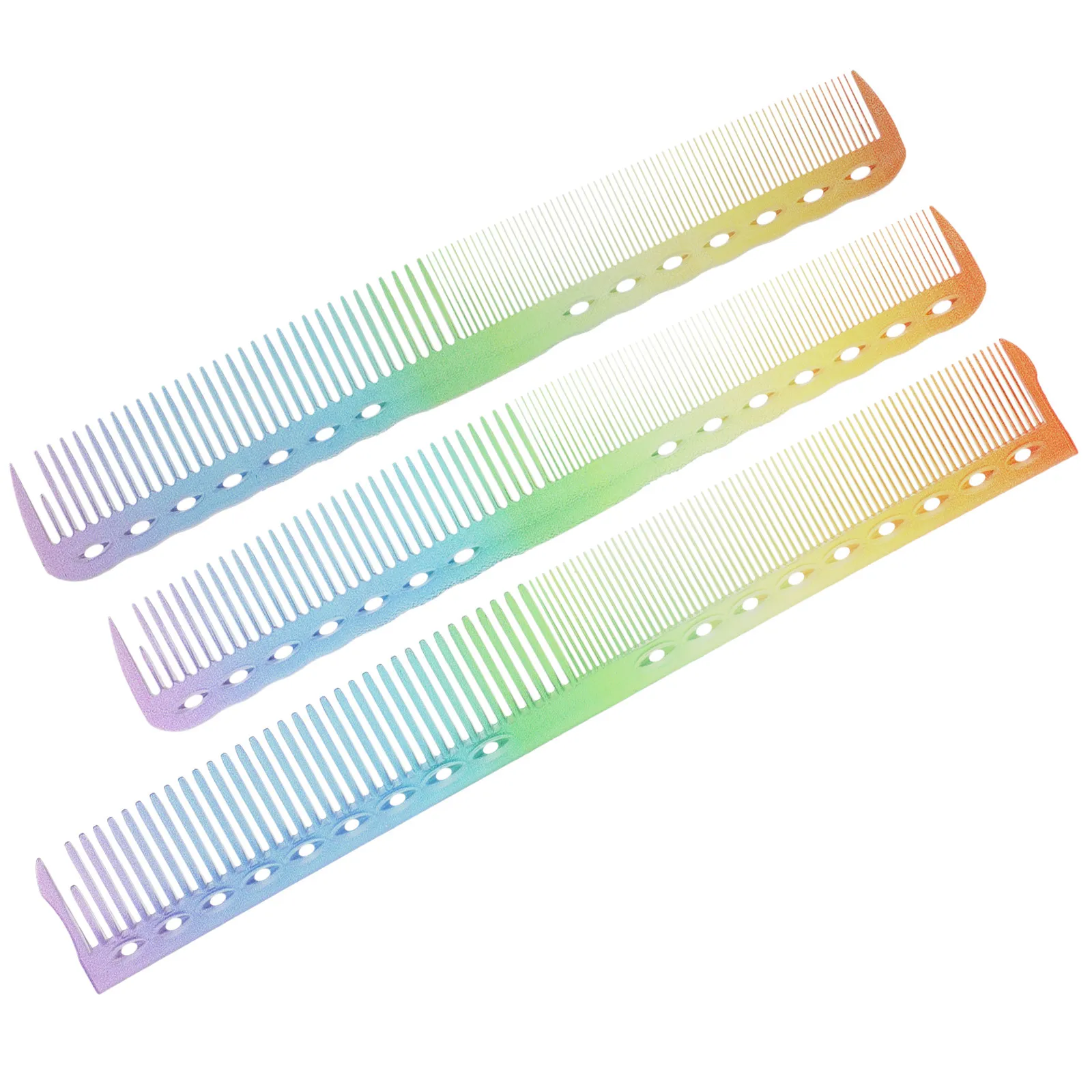3Pcs Barbershop Hair Comb Finely Spaced Tooth Hairdressing Styling Tool Comfortable Grip Salon Hair Styling Accessory Men Women view 2