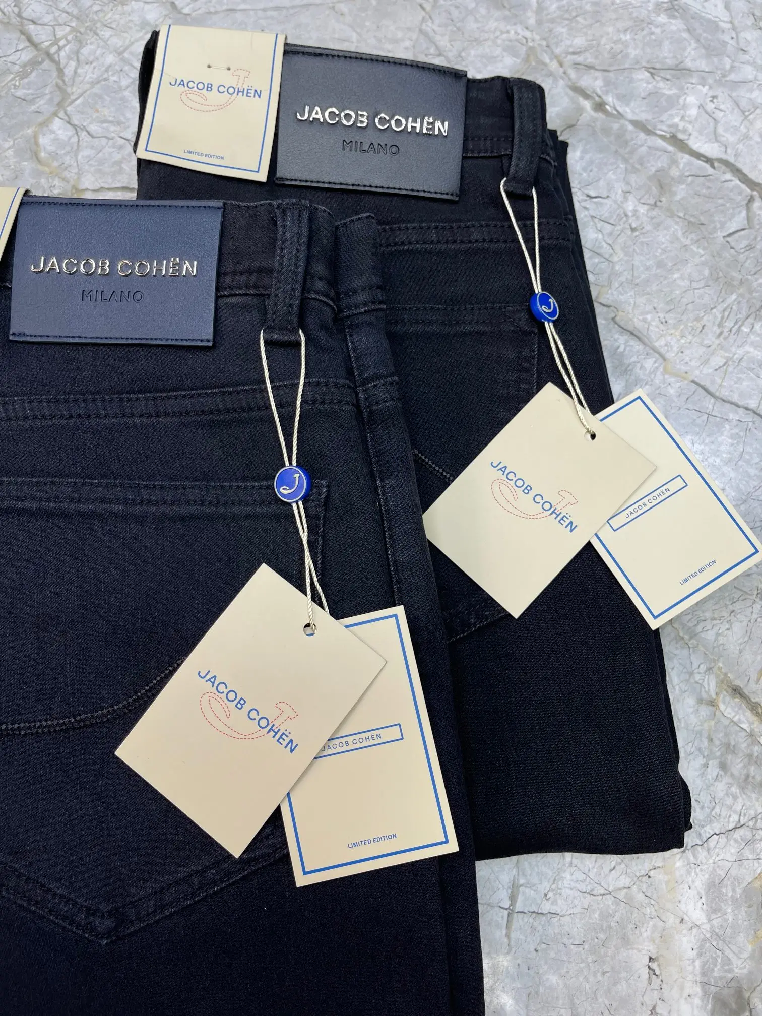 BLSK CPRT Jeans in cotone spesso da uomo 2025 Autunno Inverno nuovo casual caldo ricamo comodo Moda dritto Pantaloni di grandi dimensioni 30-40