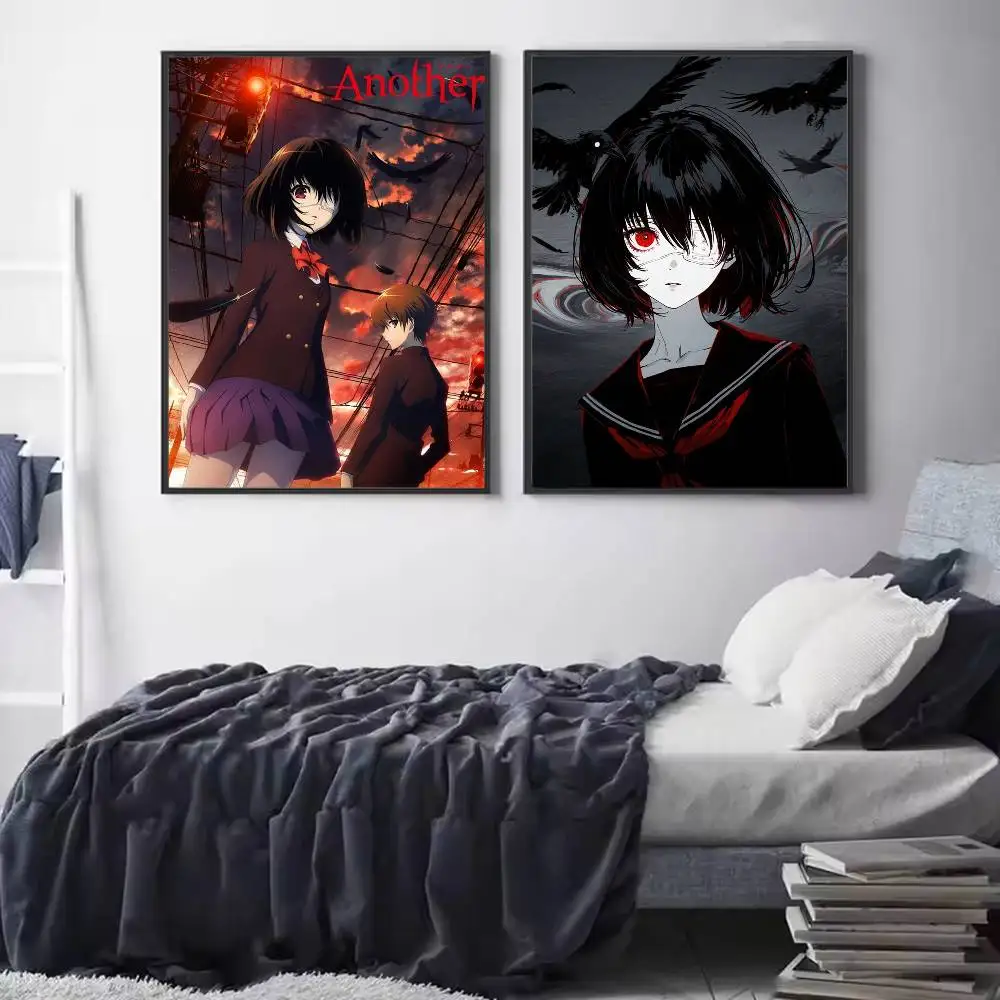 A-Another classic Japanese anime Poster HD Quality Wall Art Retro Posters For Home Room Wall Decor Self Adhesive