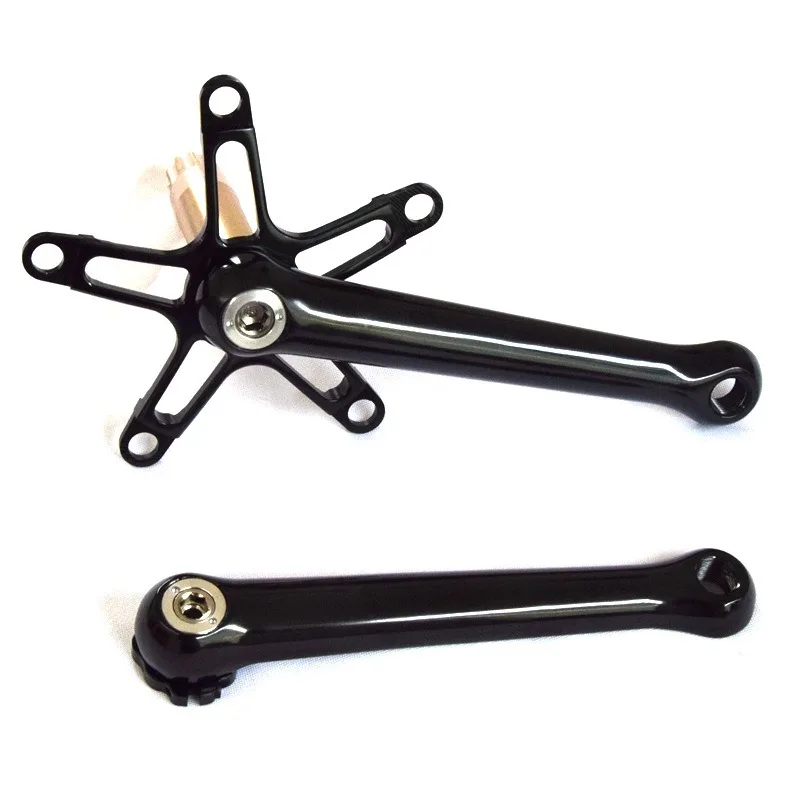 

Folding car crank CNC tooth plate Aluminum alloy lightweight hollow integrated crank, small cloth hollow tooth plate 130bcd