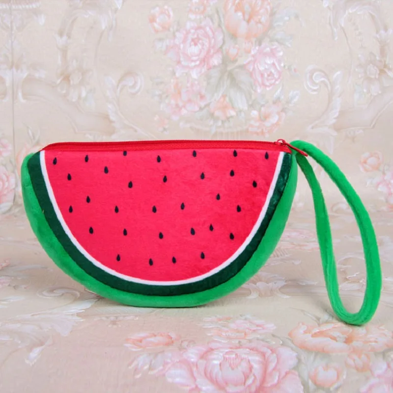 

Plush Women's Fruit Printing Coin Purse Children Cute Wallet Money Bag Ladies Handbag Female Small Phone Pouch 2025 for Girls