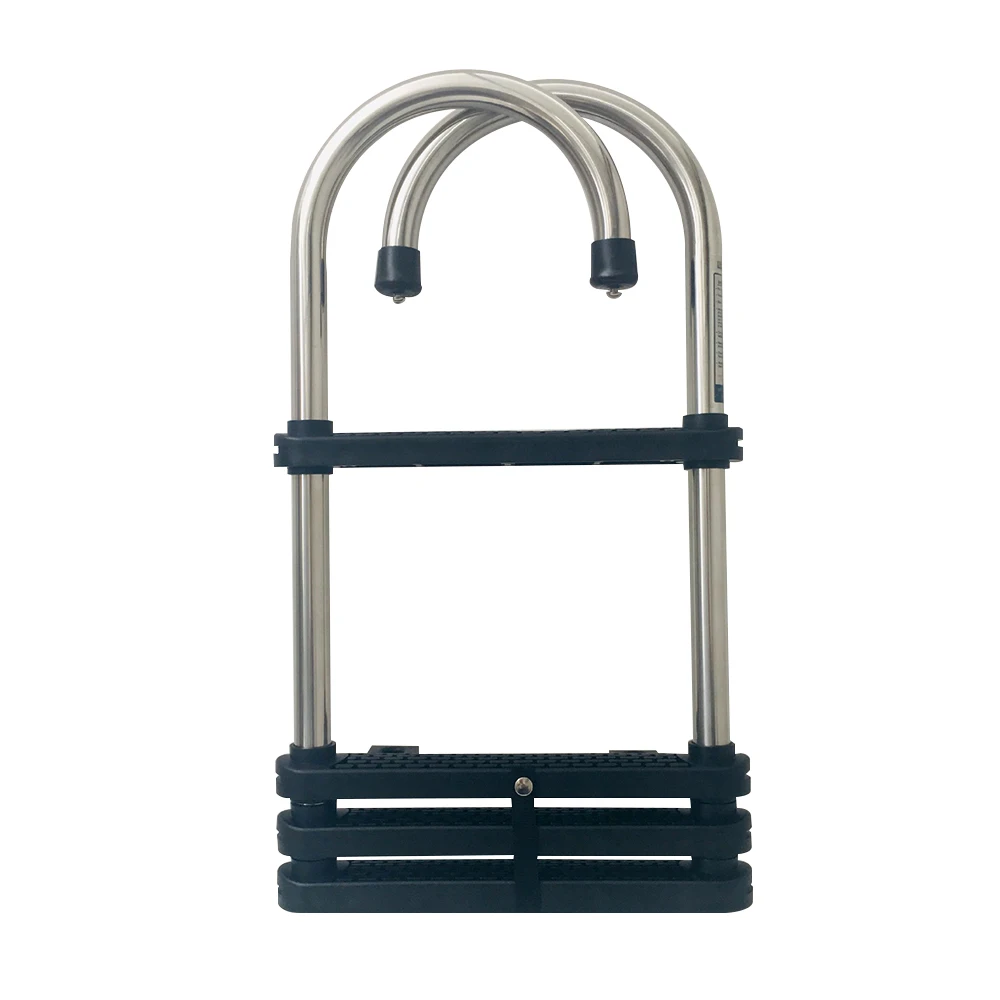 Stainless Steel Four-step Hanging Ladder Marine Launching Ladder Boarding Ladder Marine Yacht Hardware Accessories