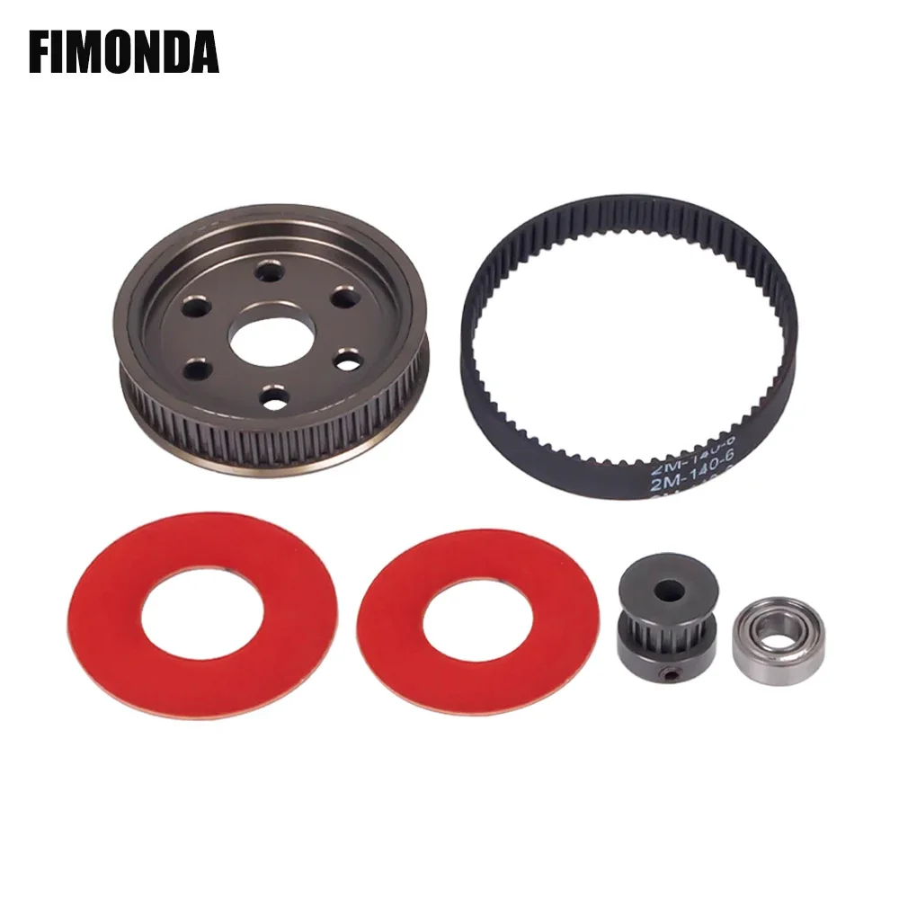 3.17/5.0 Low Noise Belt Drive Conversion Kit Transmission Gears System for 1/10 RC Crawler Car Axial SCX10 II 90046 Upgrade Part