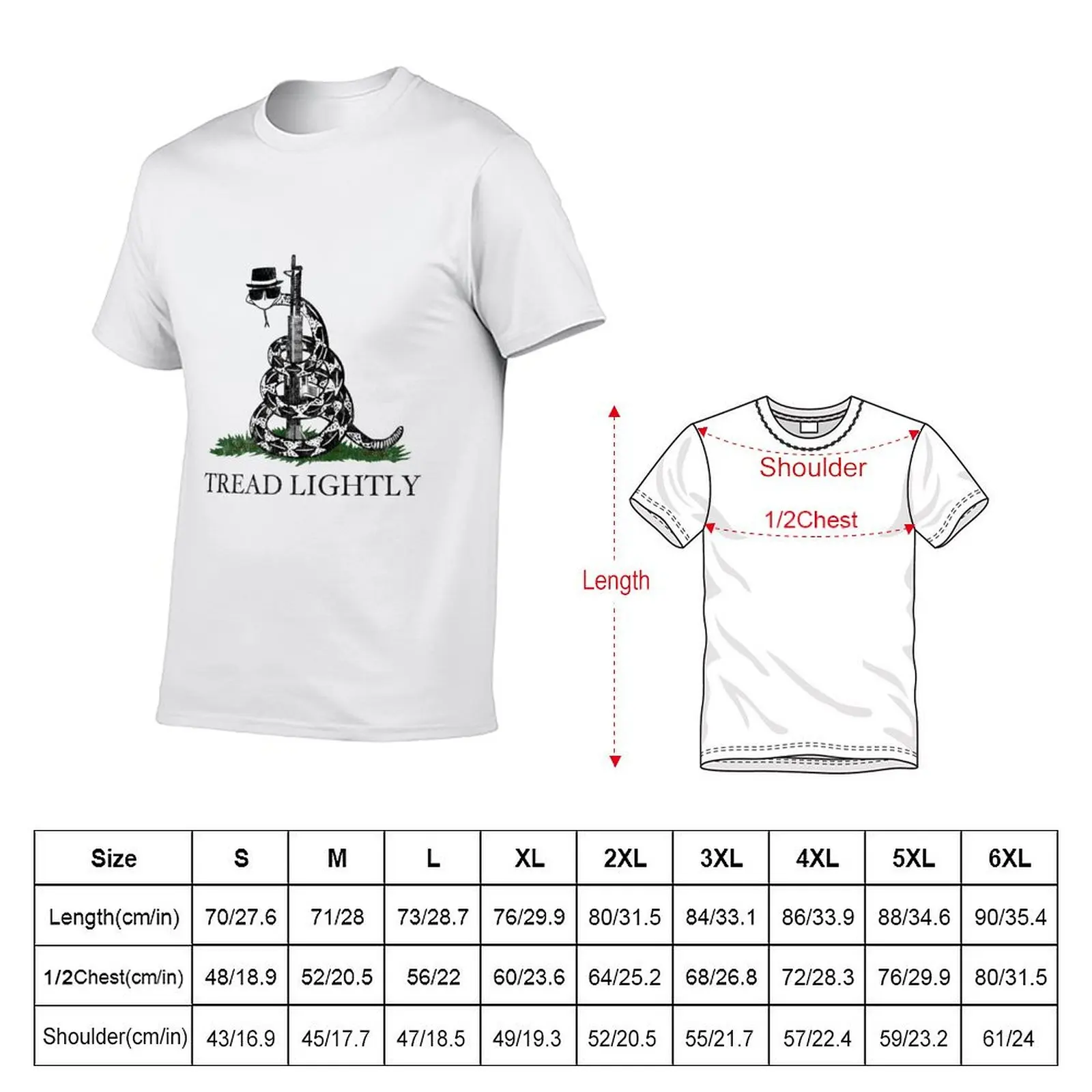 Tread Lightly T-Shirt Casual Breathable Short Sleeve Top