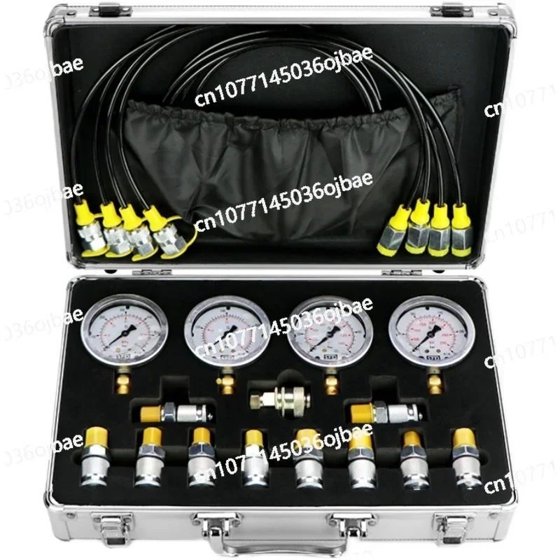 Hydraulic Measuring Box, Pilot Pump Combination Instrument, Excavator Pressure Gauge, Hydraulic Oil Test Pressure Detector