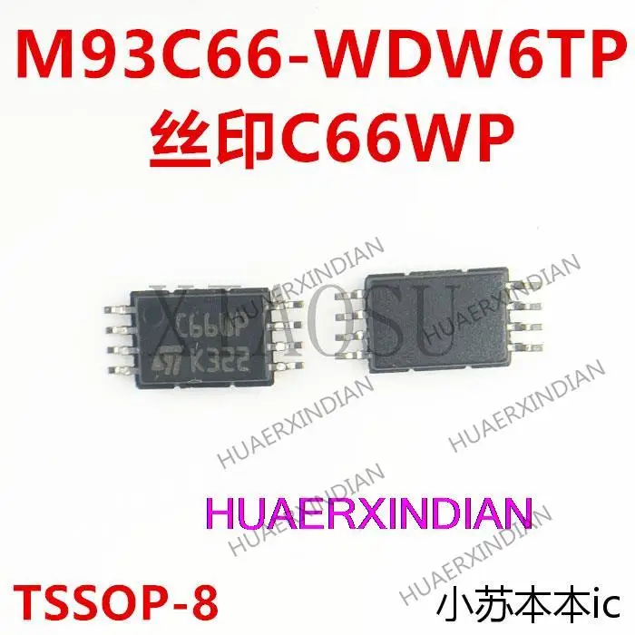 Original  M93C66-WDW6TP  printing C66WP TSSOP8