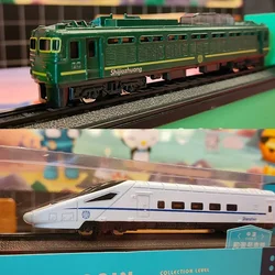 Alloy Car Model Simulation Train Harmony High Speed Railway Green Leather Train Children Toy Collection Metal Model Ornaments