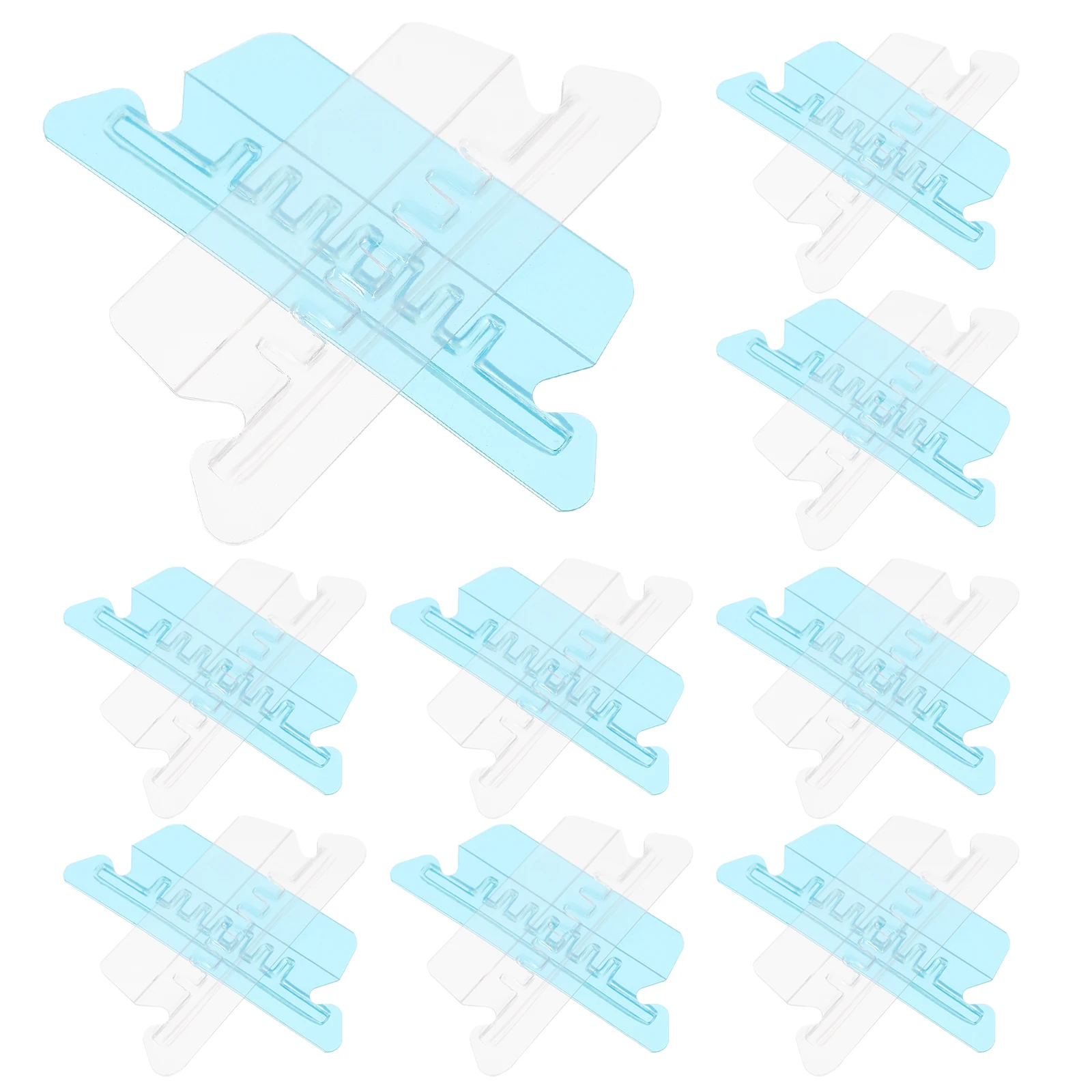 20Pcs Label Index Tabs Clear File Folder Classification Labels Lightweight Portable Document Organizer for Office Use Small