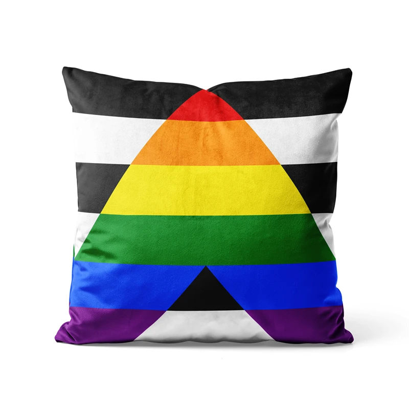 

Gaslight Gatekeep Girlboss Straight Ally Pride Flag Throw Pillow Covers Cushion Cases Pillowcases for Sofa 45cm x 45cm