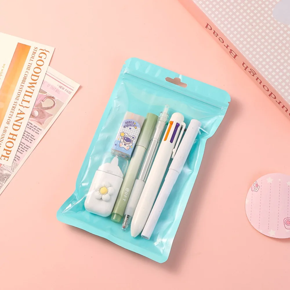 High Quality 6-in-1 Stationery Set Kit Multiple Color 6-color Ballpoint Pen Correction Tape Reward Gift