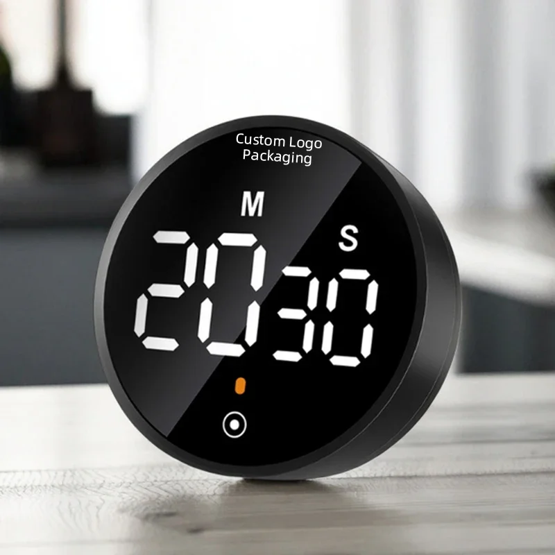 Rotating Quick Setting Pomodoro Timer Mini Digital Visual Time Clock Magnet Oven Cooking Egg Countdown Kitchen Visual Plastic
