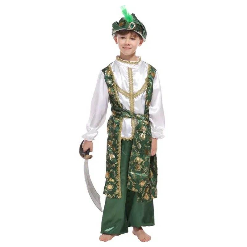 

Indian Arab Aladdin Prince Cosplay Stage Performance Warrior Masquerade Party Costume
