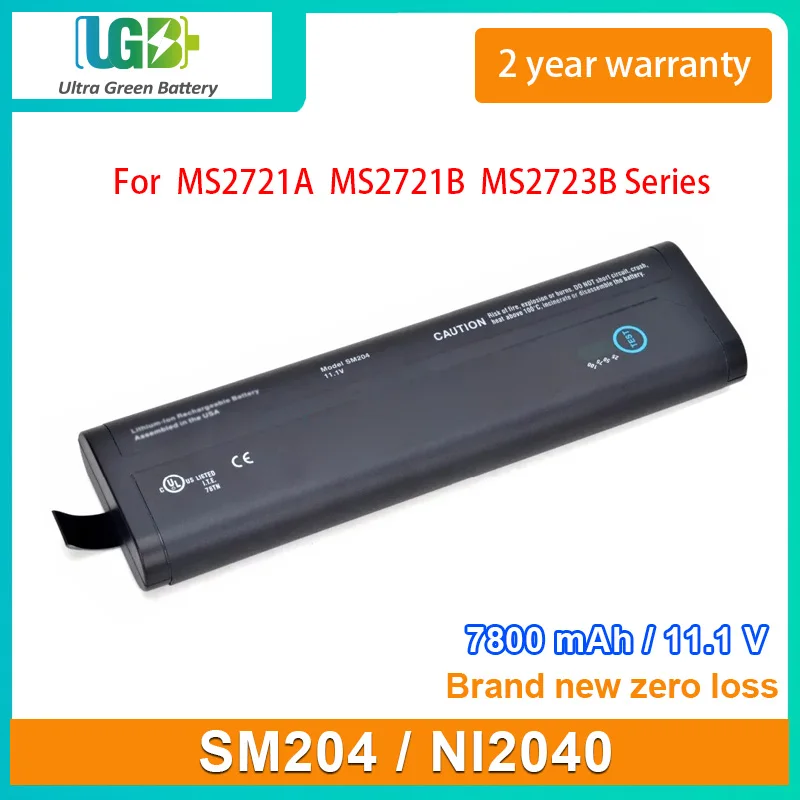 

UGB New SM204 NI2040 Battery For Anritsu MS2721A MS2721B S362E MS2723B MS2724B MS2711E MS2712E MS2713E Series 7800mAh 11.1V 83Wh