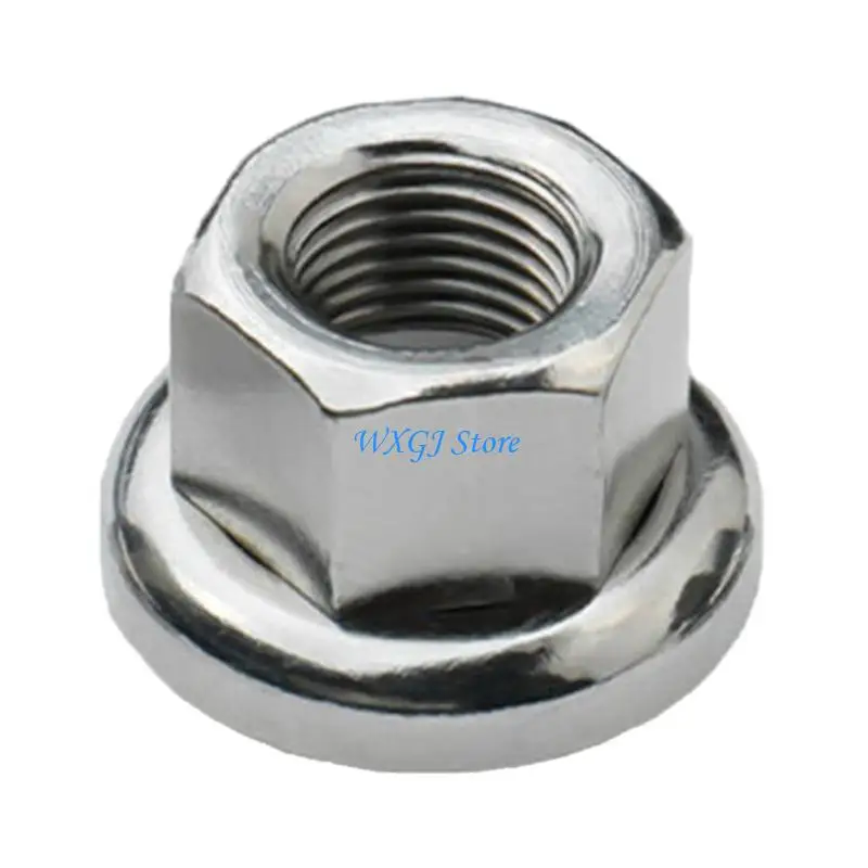 37JE Hub Nut for Fixed Gear Bike Front Rear Hub Fixing With Anti-skid Texture Metric9/Metric10 3/8 Inch Drum Firm Mount