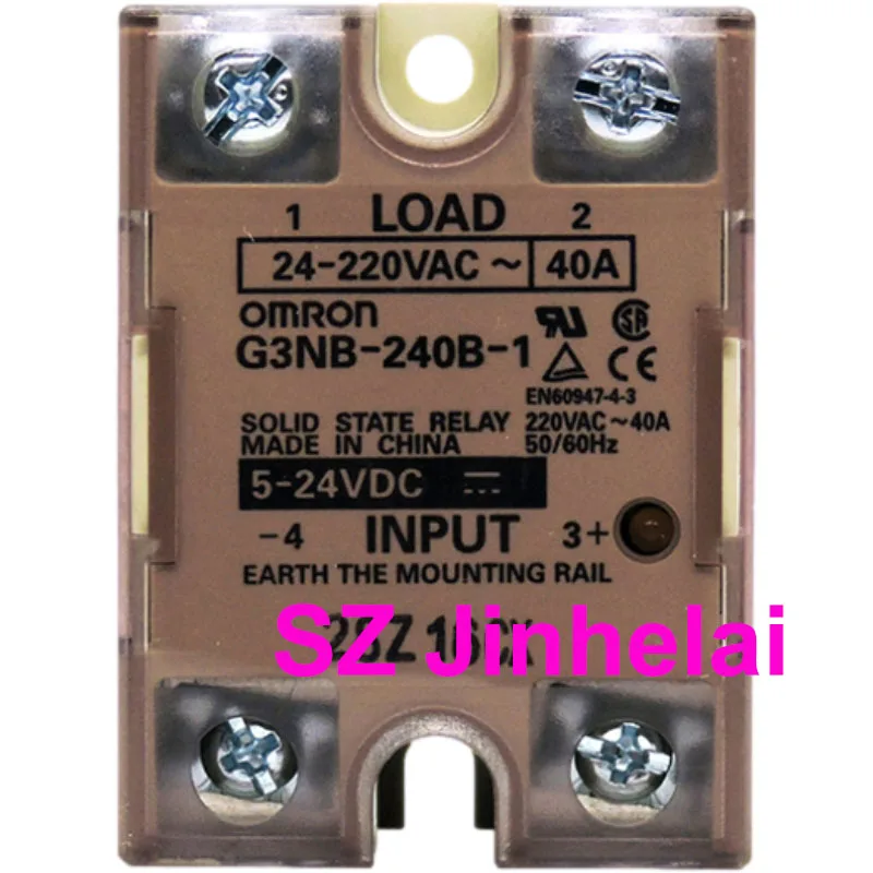 Omron G3NB-240B-1 G3NB-275B-1 G3NB-290B-1 G3NB-240B-UTU Authentic Original SSR 5-24VDC 40A 75A 90A Solid State Relay