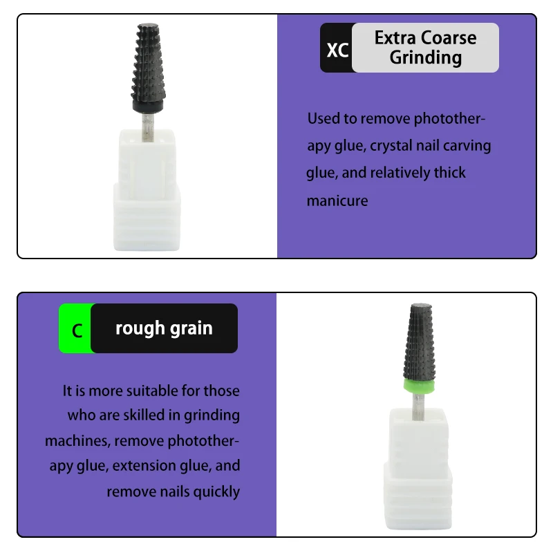 5 في 1 مسمار لقمة ثقب كربيد سريع إزالة الاكريليك أو الصلب هلام 3/32 "عرقوب مانيكير مسمار الفن آلة الحفر الأظافر اكسسوارات #6