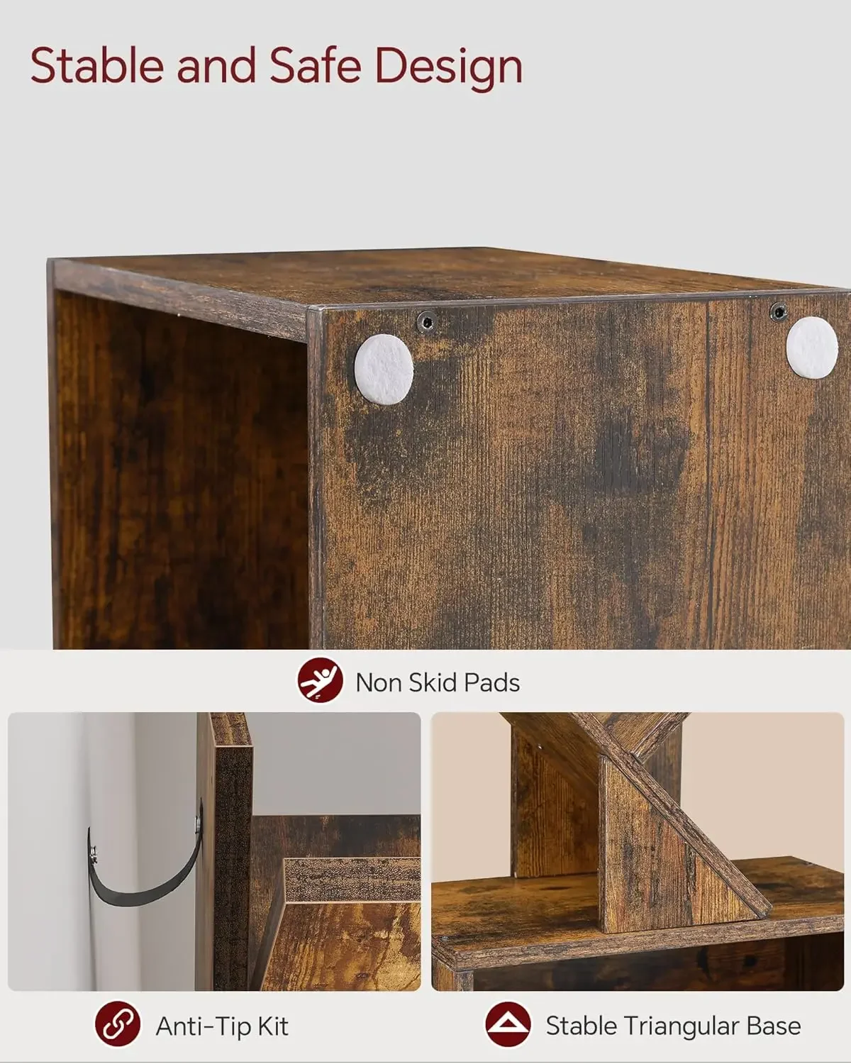 رف كتب على شكل شجرة مكون من 6 طبقات، خزانة كتب صغيرة مع خزانة تخزين، منظم أرفف كتب ضيقة وطويلة حديثة، كتاب قائم على الأرض Sh