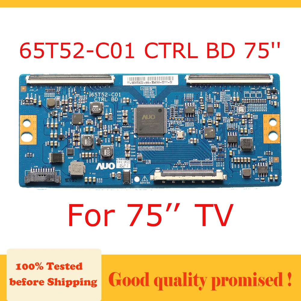 

65T52-C01 CTRL BD T-CON Board for TV 75 Inch Origional Product 65T52C01 65T52 C01 Profesional Test Board