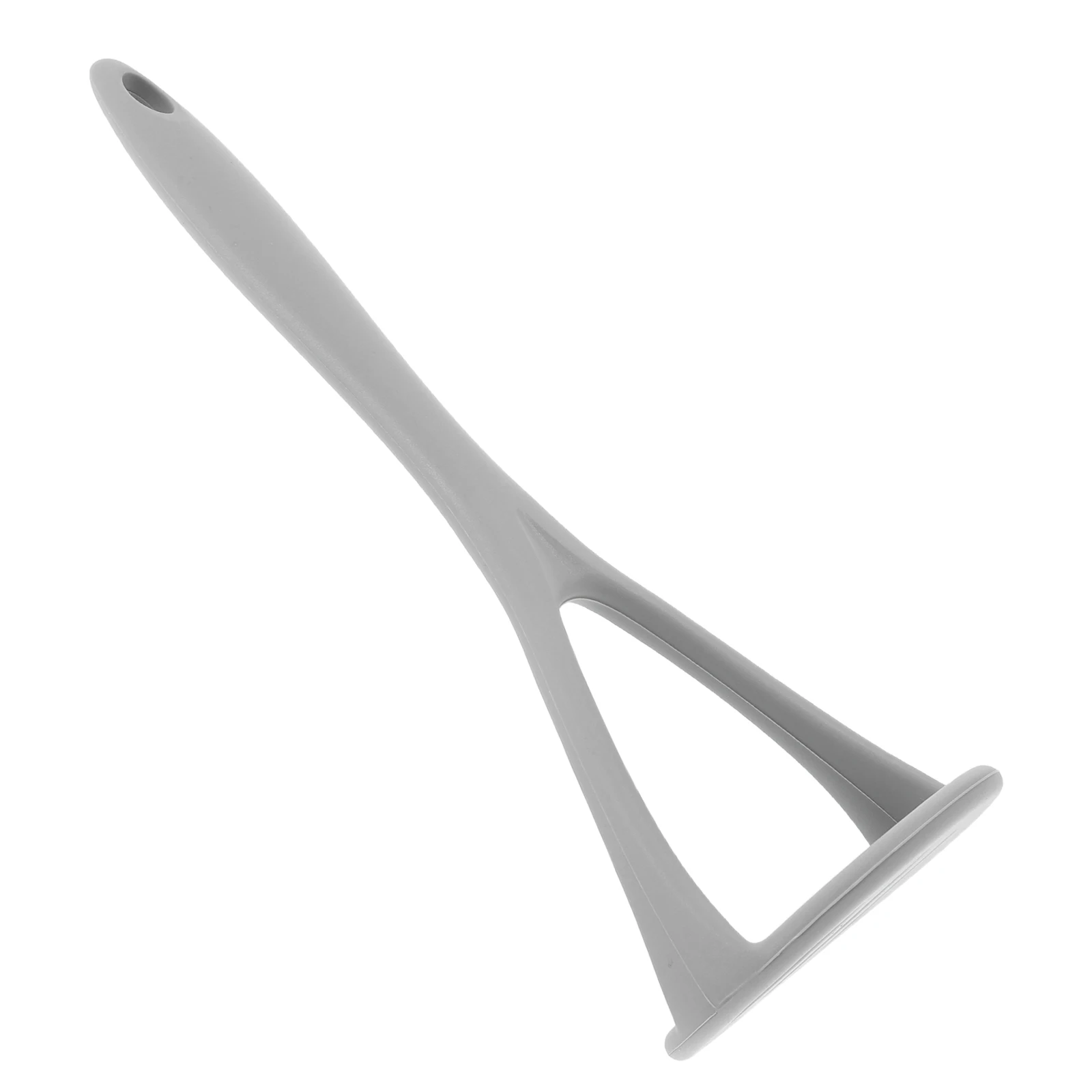 

Grey Silicone Potato Ricer Food Grade Vegetable Masher Fruit Press Tool Lightweight Comfortable Grip For Carrot Pumpkin