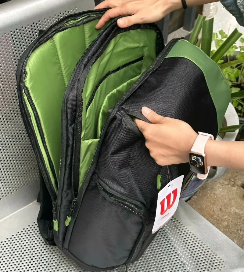 Теннисная сумка Wilson, французский открытый памятный тур, рюкзак для теннисных ракеток на 2 ракетки с отделением для нескольких хранений