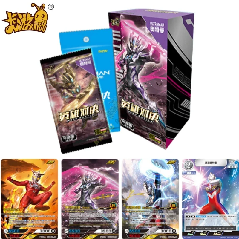 

KAYOU Genuine Ultraman Card Hero Vs. Hero Annual KR Card Full-star Battle Animation Cartoon Peripheral Children's Toys Gift