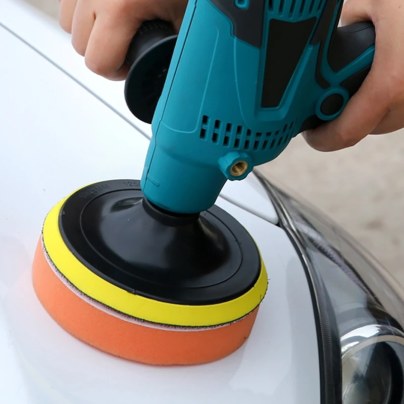 600W Car Polishing Machine Set 6-speed Adjustable Regulating Waxing Household Electric Car Scratch Repair Sealing Glaze Tools