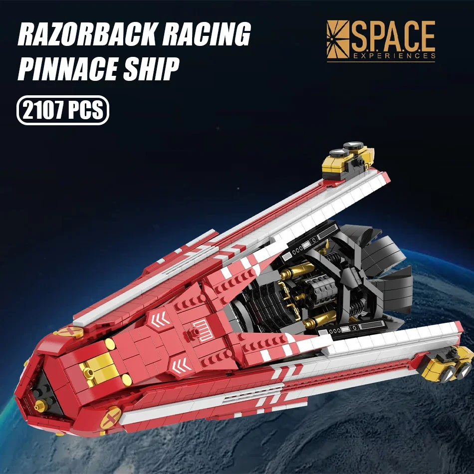2107Pcs MOC Razorback Racing Pinnace Ship Building Blocks The Expanse Spaceship Model Assembly Bricks Toys for Kids Adults Gifts