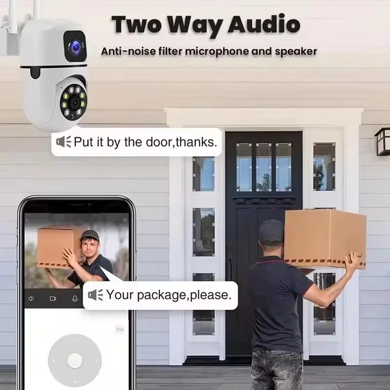 5G YI IoT 5MP WiFi Security Camera Outdoor PTZ Camera Motion Detection Auto Tracking Color Night Vision Surveillance Cameras