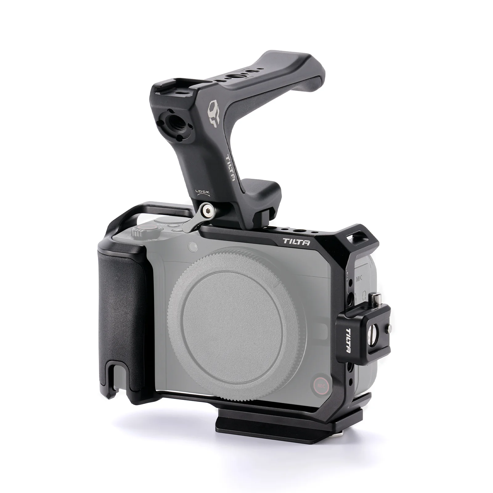 TILTA camerakooi voor Canon R50 V-basisset - zwart/zilver TA-T83 NAVO handgreep bovenaan