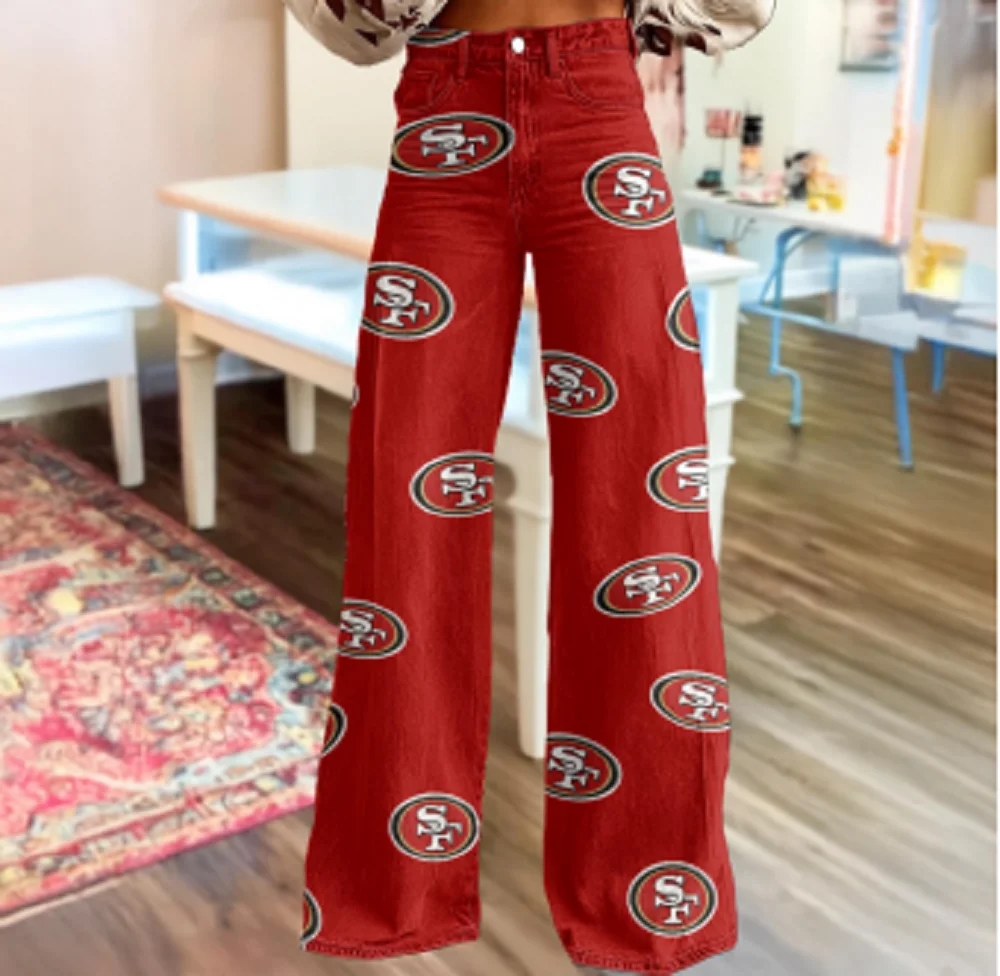 

Retro Y2k Letter Graphic Jeans Wide Legs Loose Loose Hip-hop Street Style Men And Women Fashion Clothing Straight Pants
