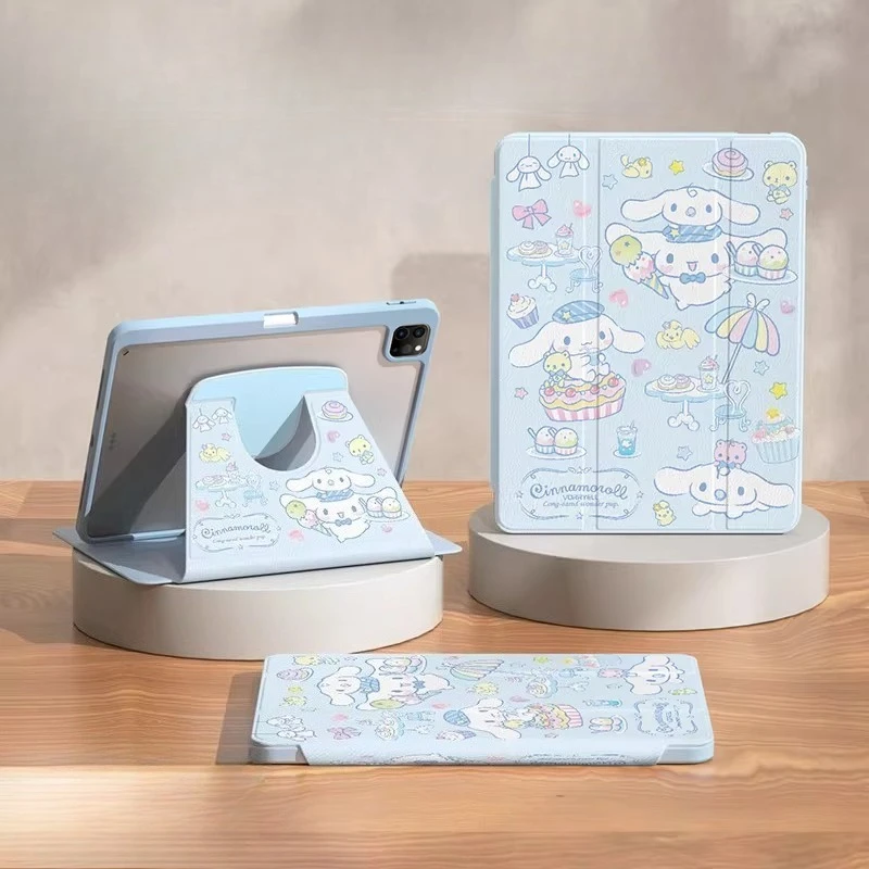 

Чехол Cinnamoroll для iPad iPad iPad 8 9 10 10,2 дюйма Air 4 5 10,9 дюйма M2 M3 A16 11 дюймов Защитный чехол Pro 4 5 6 12,9 дюйма M4 13 дюймов Чехол для планшета