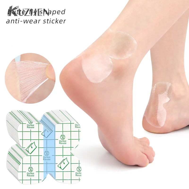 Butterfly Shaped Heel Anti Wear Patch Sweat Proof Invisible Anti Wear Foot Patch Toe Ankle Slow Pressure Stop Grinding