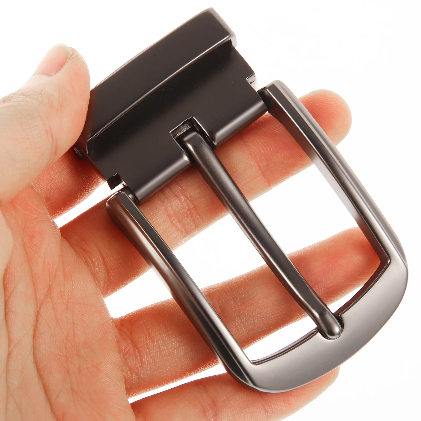 مشبك حزام من خليط معدني للرجال، سهل الاستخدام، عالي المتانة، مشبك بديل عصري، مشبك حزام للرجال، إكسسوار فستان