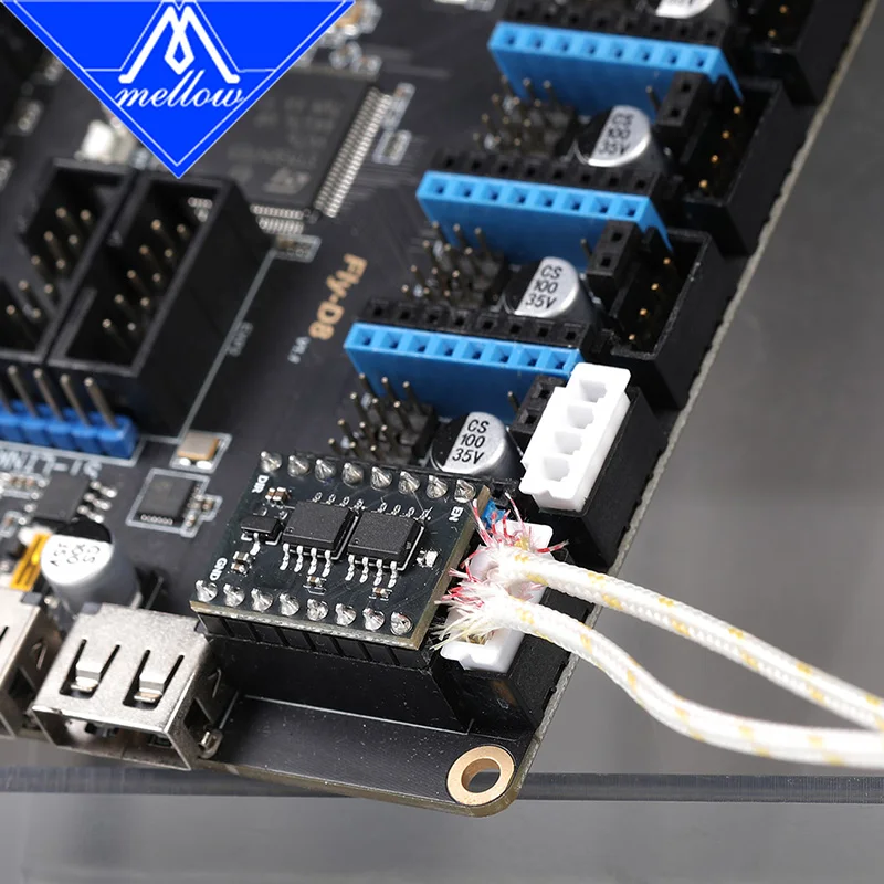 Mellow FLY K-Type Thermocouple Stick Board with SPI Interface for DIY 3D Printer - Ideal for 500°C High Temp Printing