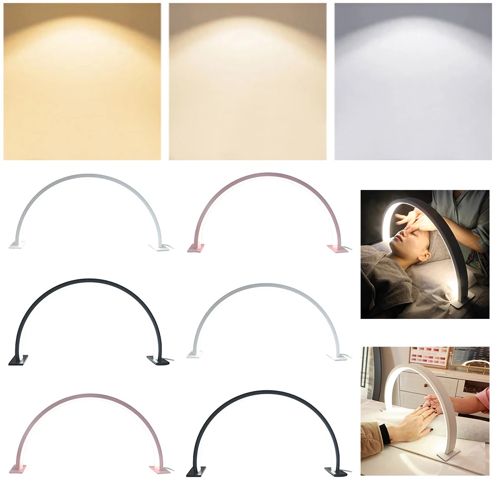 

25 Вт Лампа для ногтей Полумесяц Свет Белый/3 Цвета Свет Заполняющий Свет Настольная Лампа для ногтей 125 Лампа Бусины для ногтей Татуировки Брови Красота