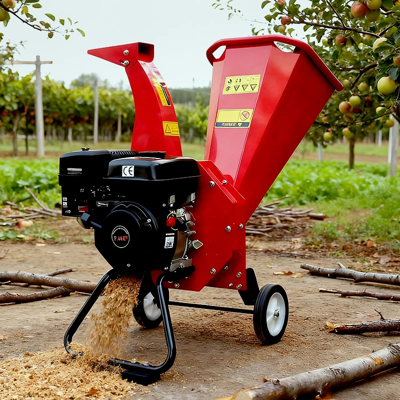 Portable Mini Wood Cutting Machine Mobile Garden Wood Branch Leaf Chipper Shredder Branch Shredder With CE Certification