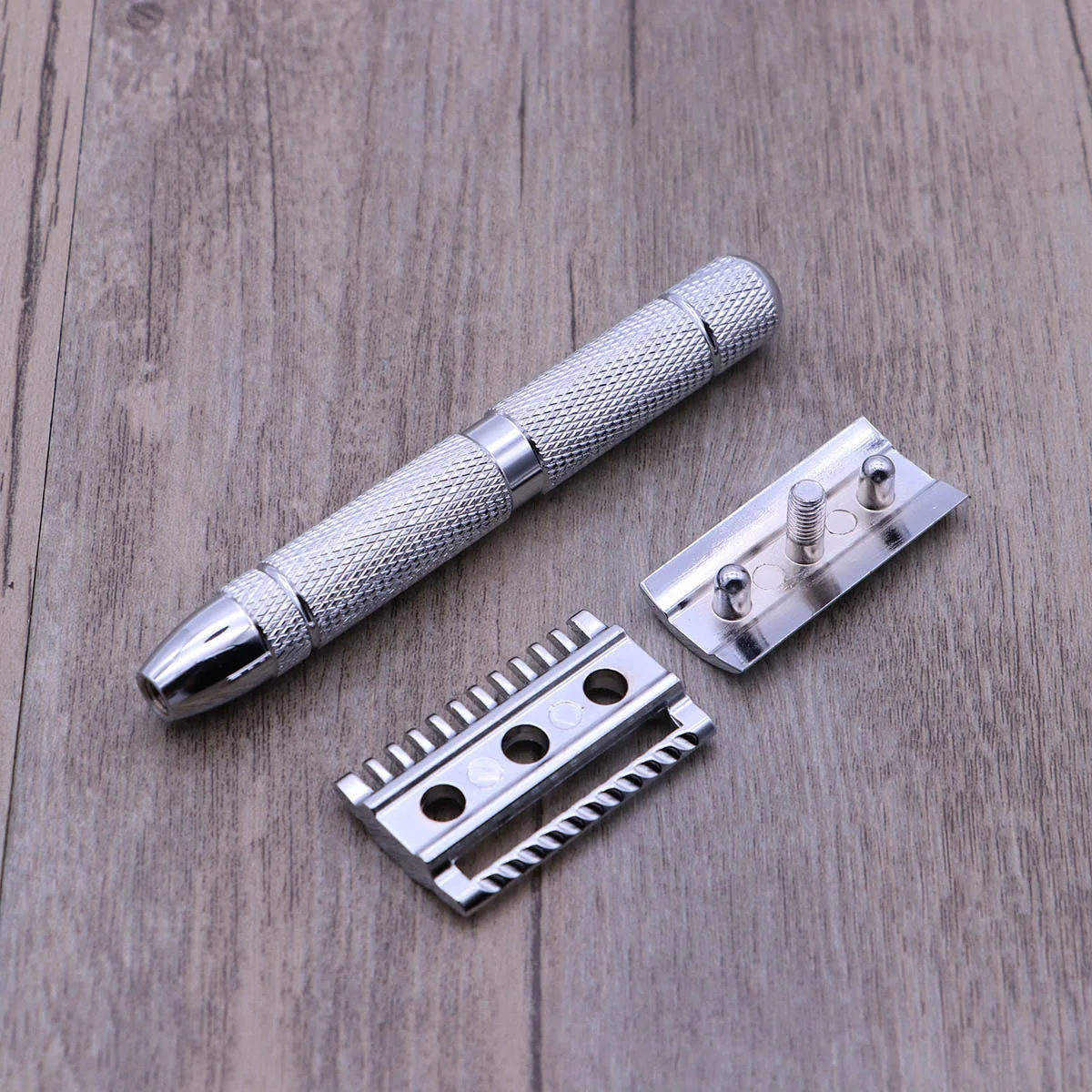 

Double Edge Safety Razor Stainless Steel Butterfly Opening Head Barbershop Men Razor Safe Shaving Tool