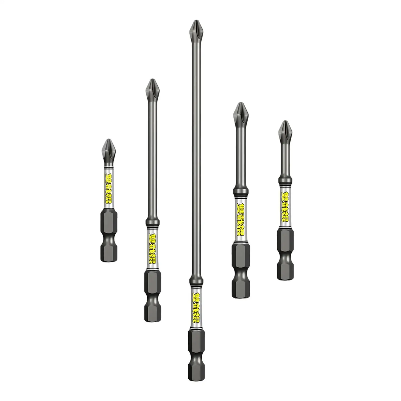 Drill Screwdriver Bit Set 5-Piece Heavy Duty Rustproof Drill Bit Combination Tool Set For Home Workshop Garage Job Site